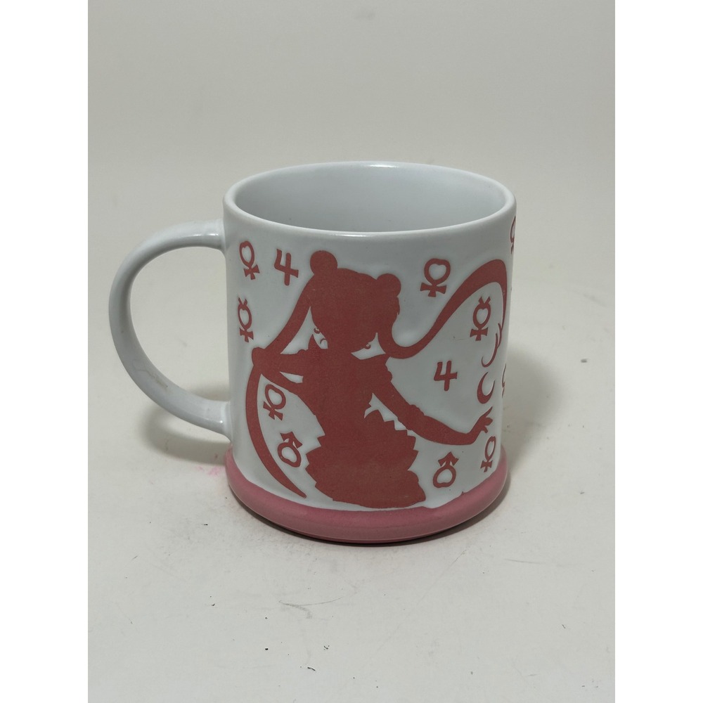 Sailor Moon Just Funky Pink Silhouette Planetary Symbols Ceramic Coffee Mug